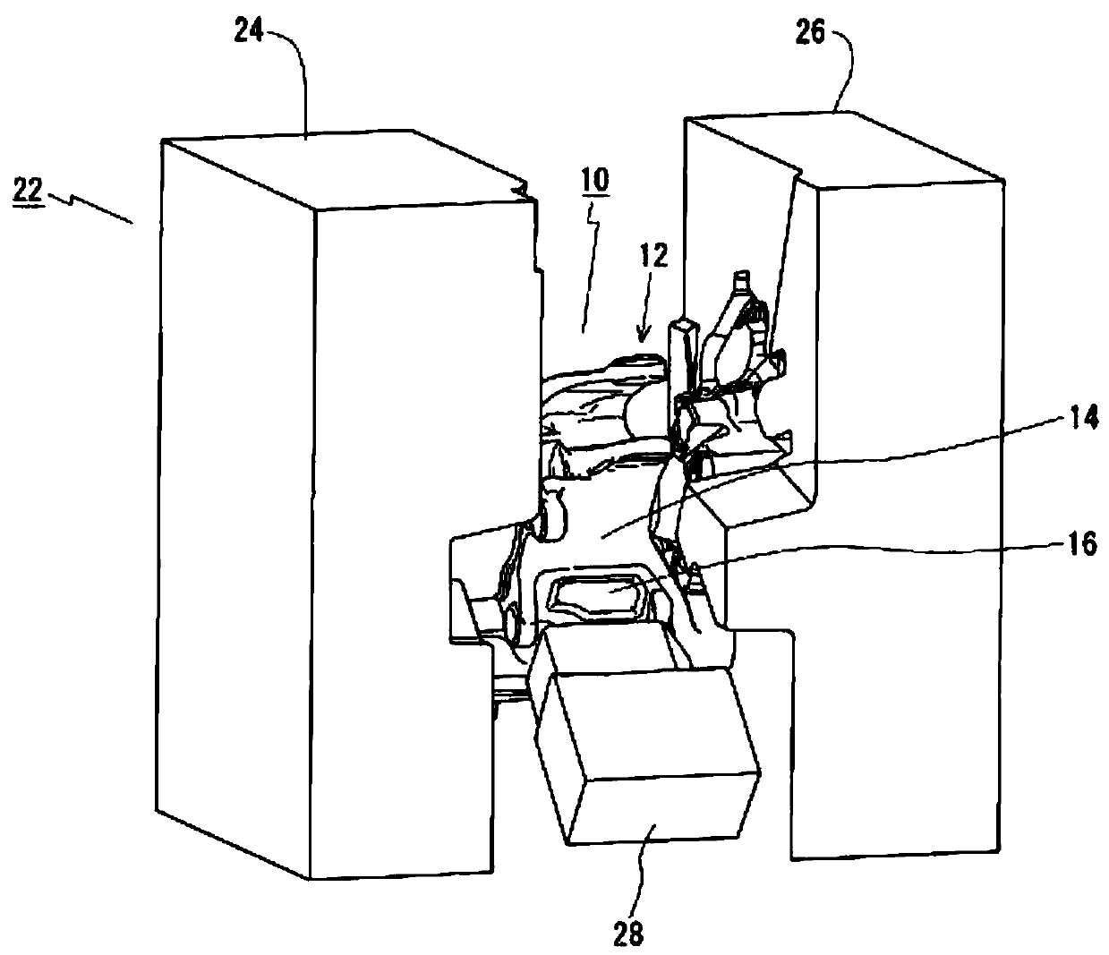 Support structure for vehicle and method of manufacturing same