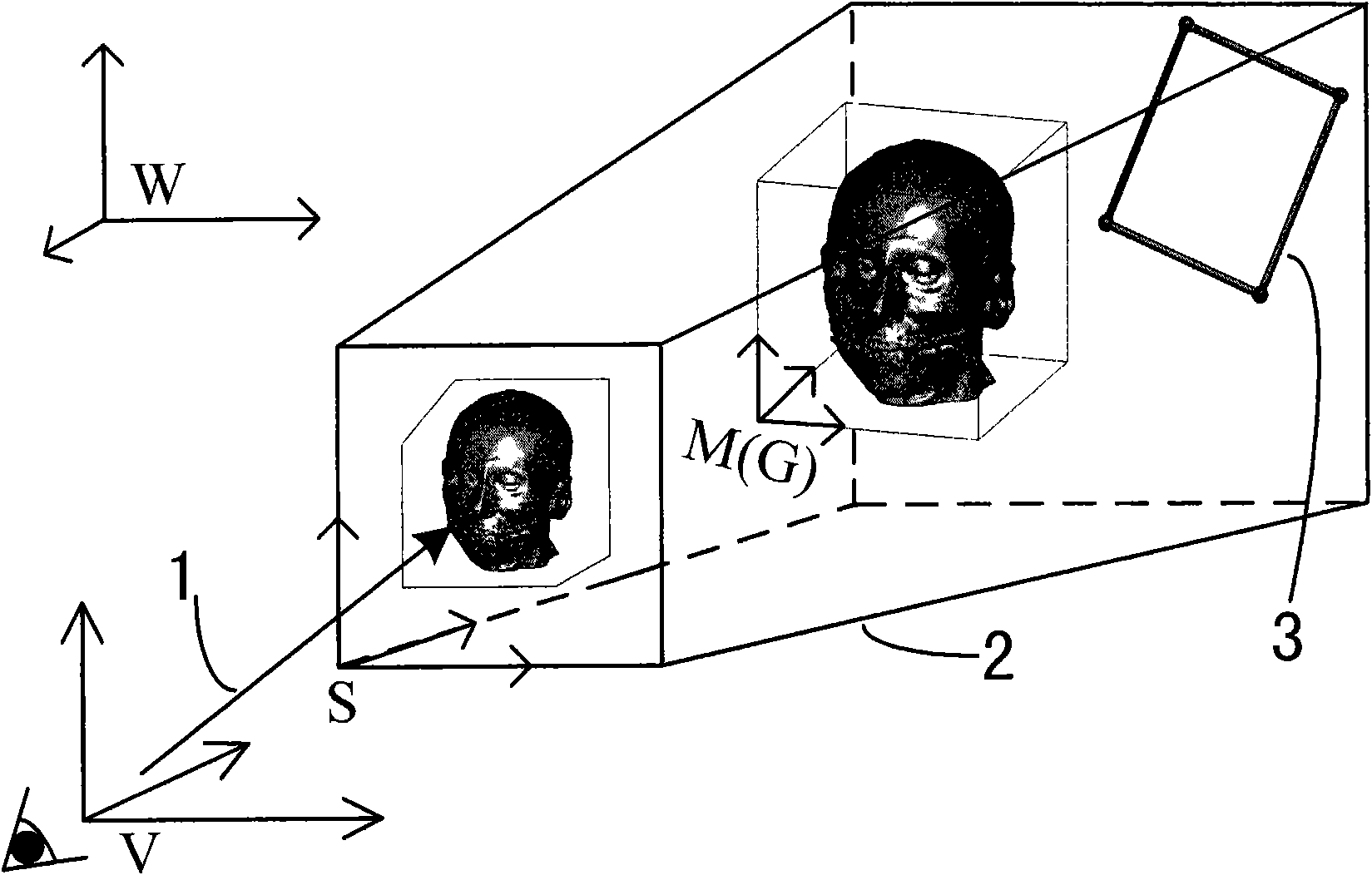 Interactive volume cutting method based on three-dimensional plane control