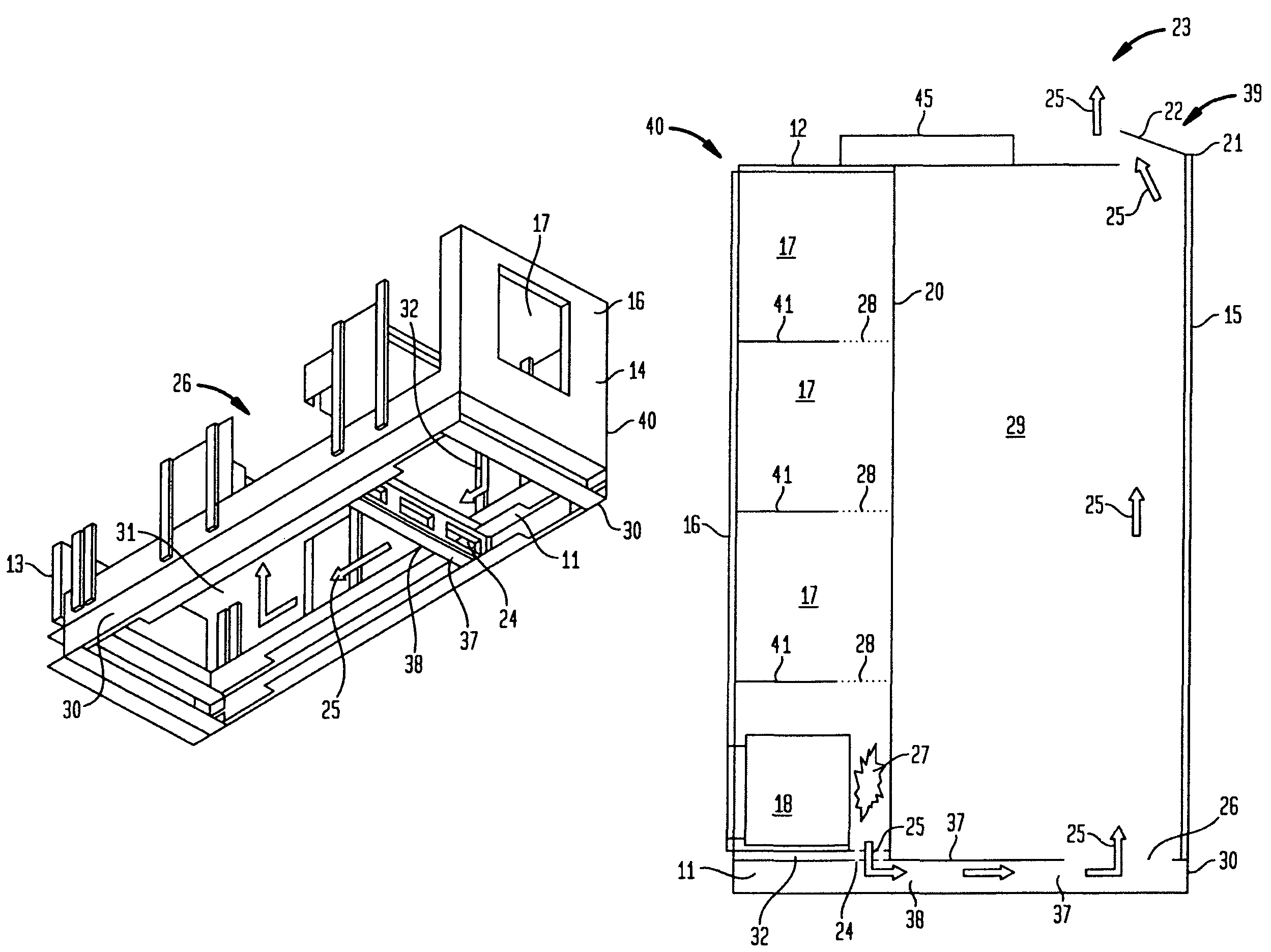 Mounting base with arc plenum