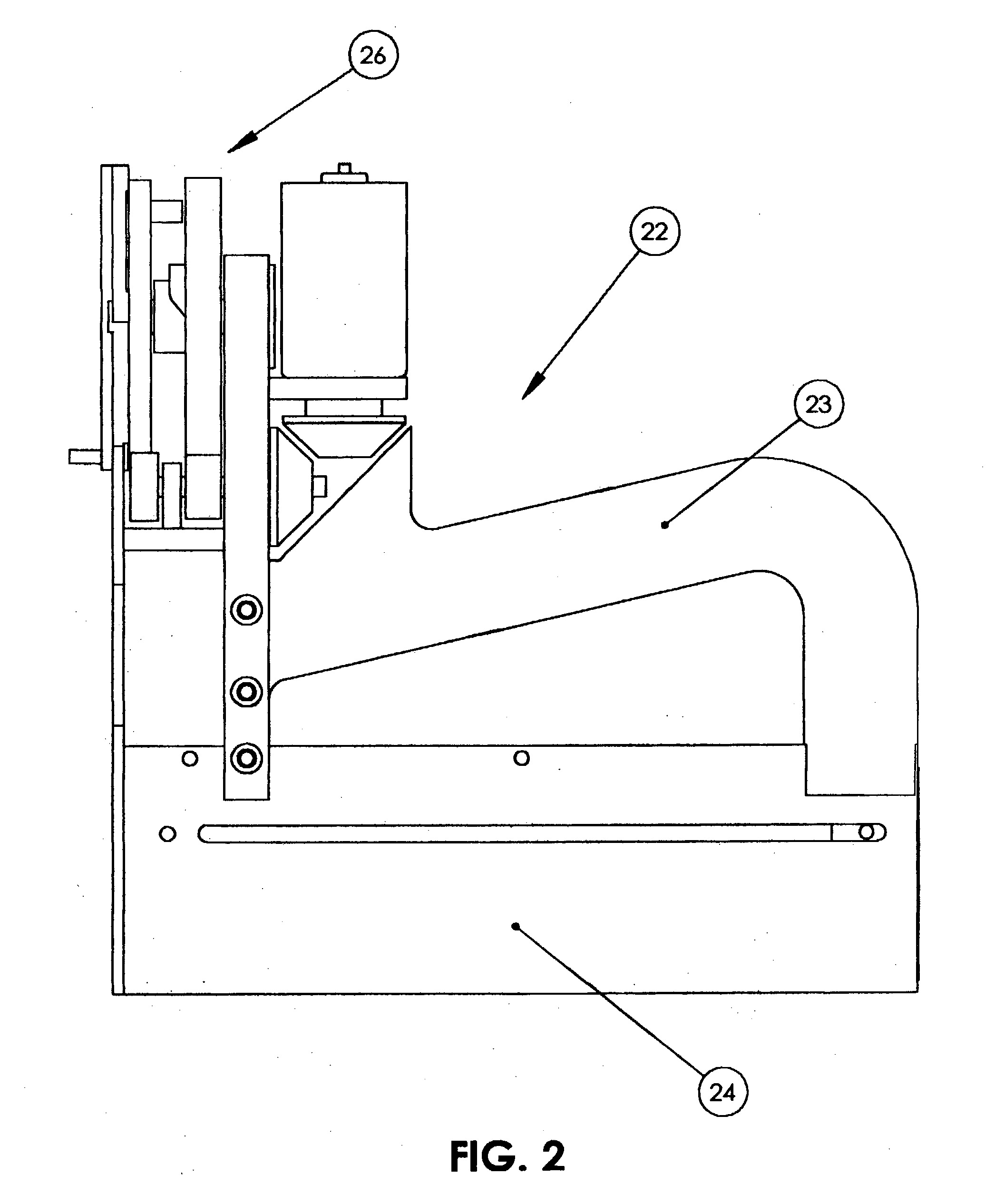 Modified electrical motor driven nail gun