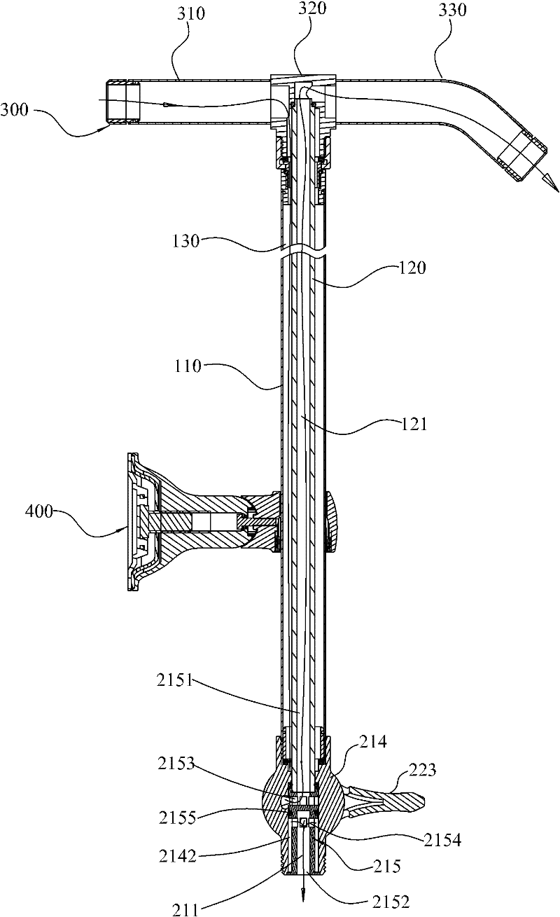 Water outlet mechanism capable of controlling up-down swing