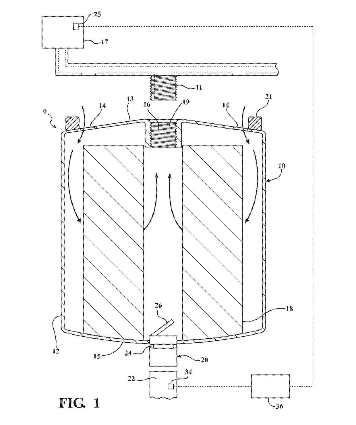 Disposable filter with an accessory port