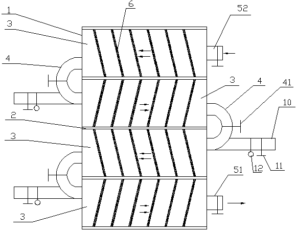 A Vertical Sewage Processor with Sectional Treatment