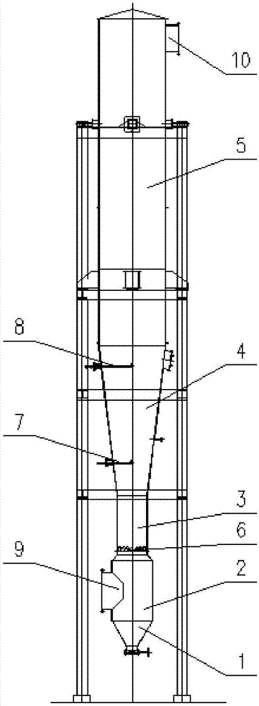 Evaporator for wastewater evaporation