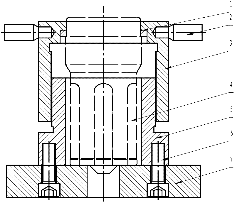 Machining technology for inner race housing die abnormal-shaped punch