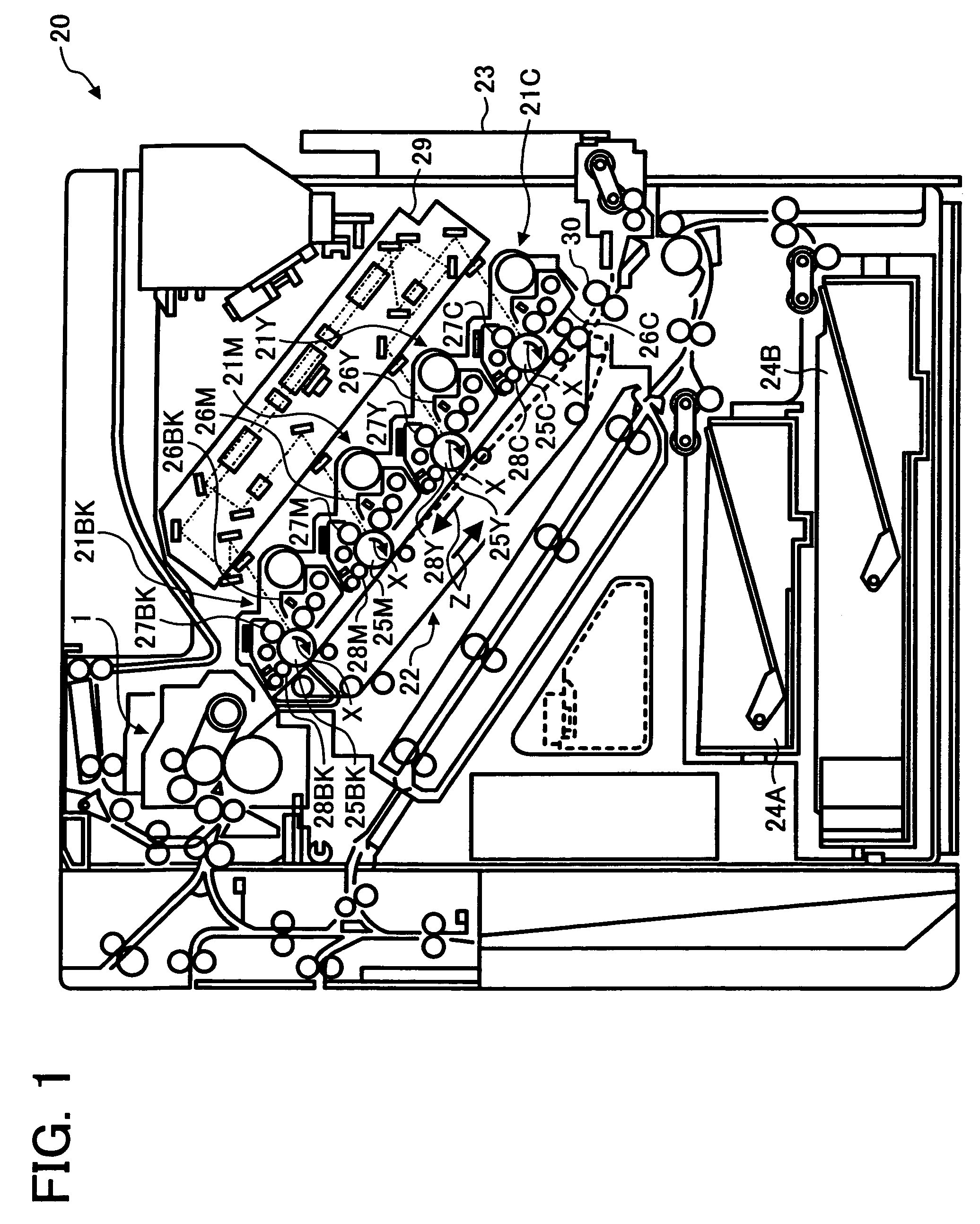 Image forming apparatus and fixing apparatus for fixing toner image by using belt