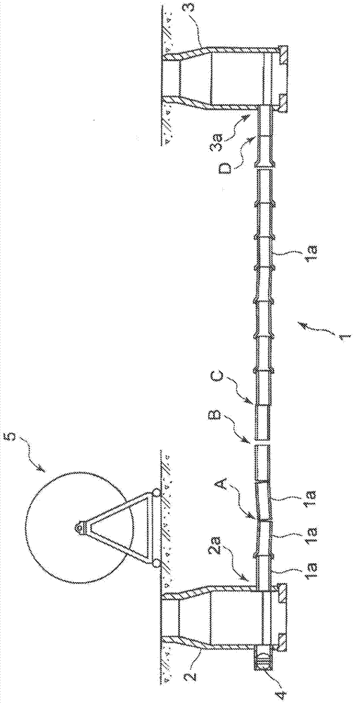 Method for pulling in restoration pipe, and restored pipeline