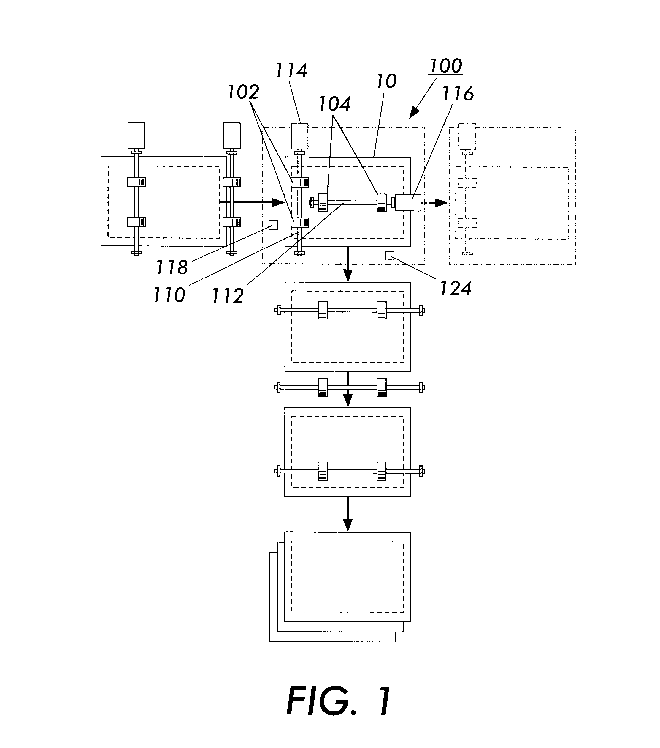 Sheet conveying device having multiple outputs