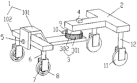 Waist force swing drive walking device