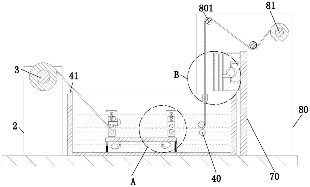 Glass fiber cloth production method