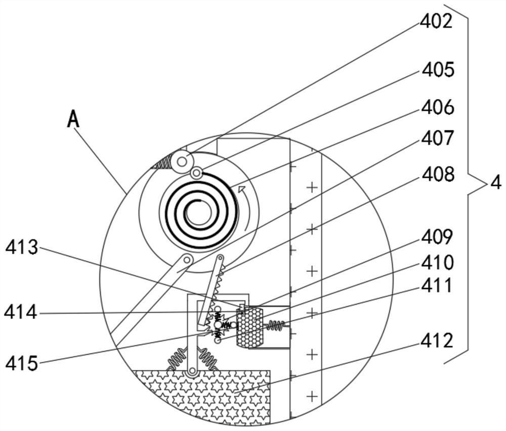 Lily preprocessing and taking device in edible lily petal taking process