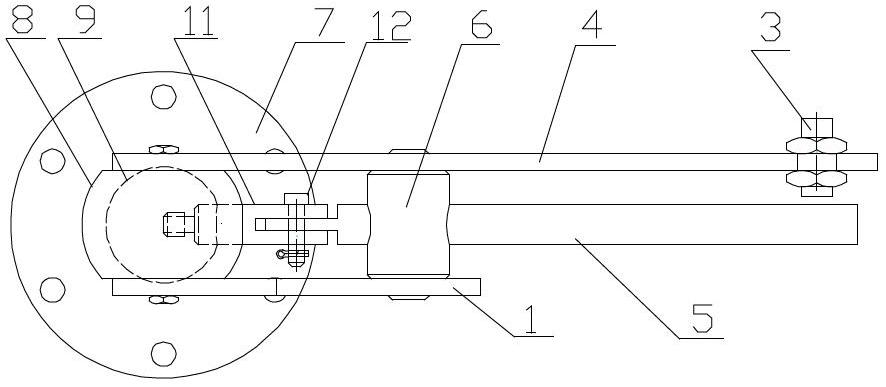 Axial side gap enlargement device for blade of disc shear