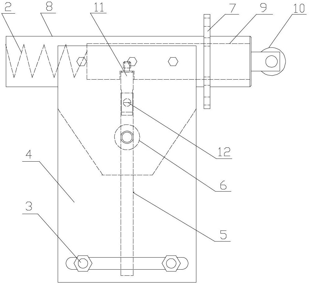 Axial side gap enlargement device for blade of disc shear