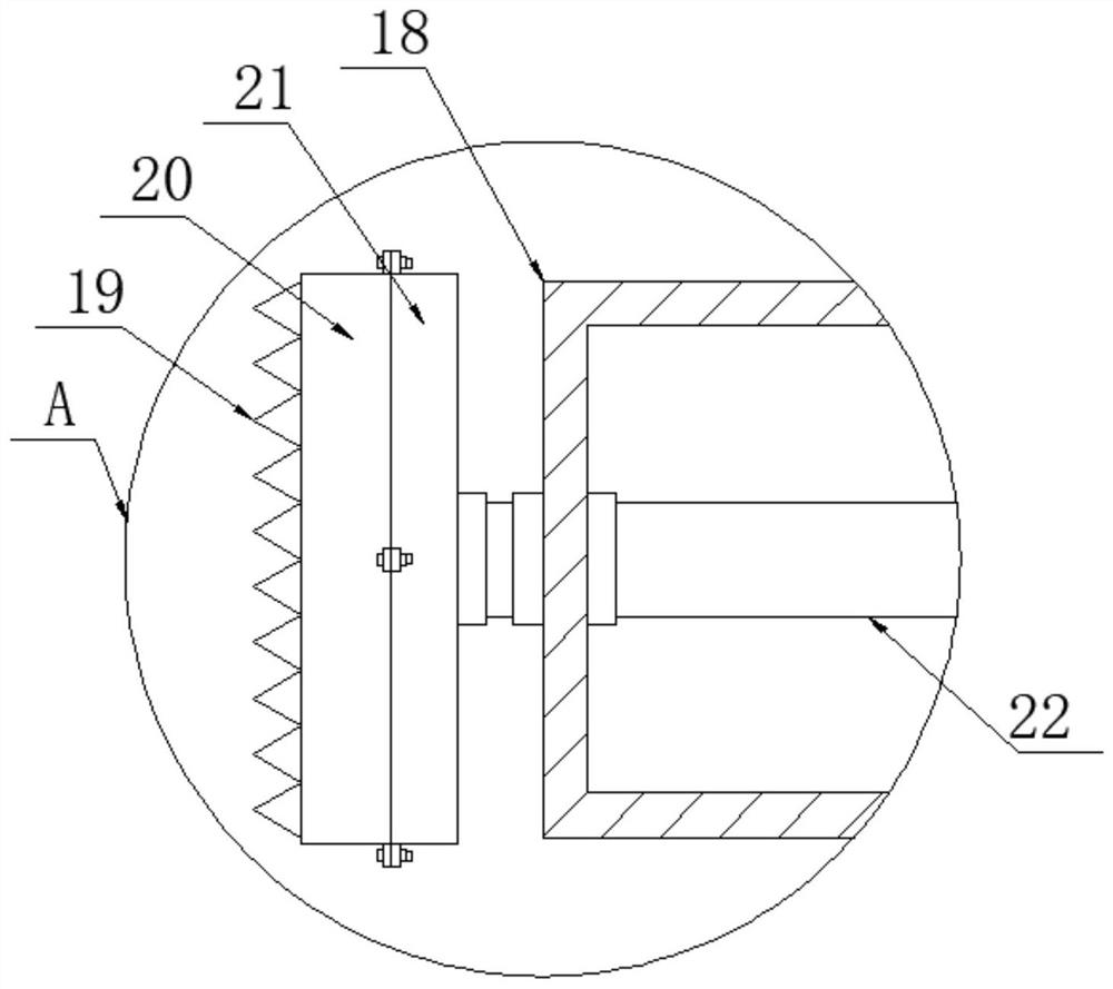 Municipal public engineering sewer decontamination device