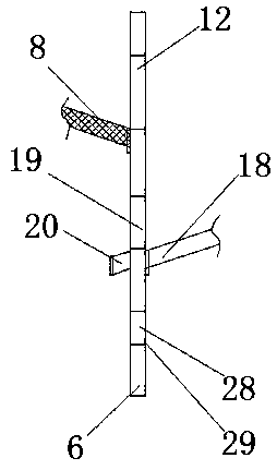 Fish farming pond garbage cleaning device