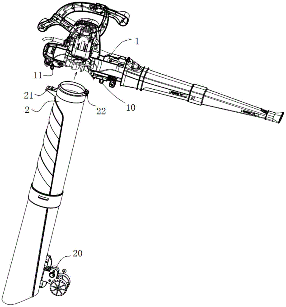 Improved Structure of Air Duct Wheel System of Leaf Blower and Aspirator