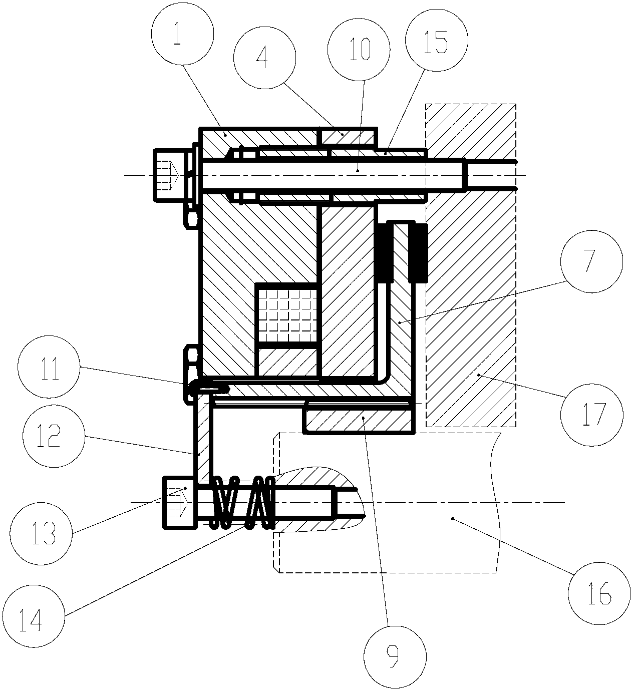 Braking method of tractor and low-noise brake