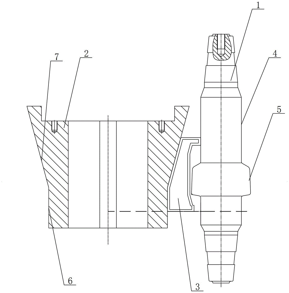 A slider forging die structure