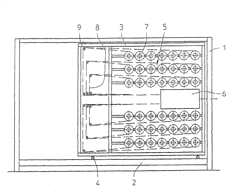 Method and device for creating a unidirectional fibre layer, method for manufacturing a multi-axial layed fabric and a multi-axial machine as well as a method for manufacturing a woven cloth and weave