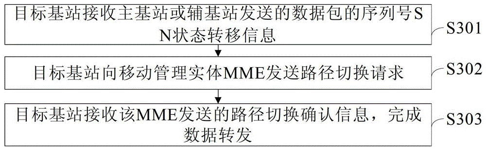 Method, device and communication system for data forwarding