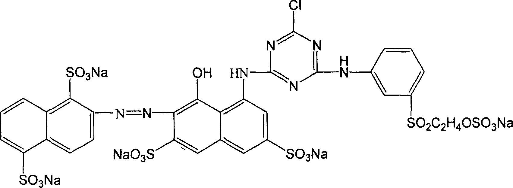 Method for preparing active red DF-3BS