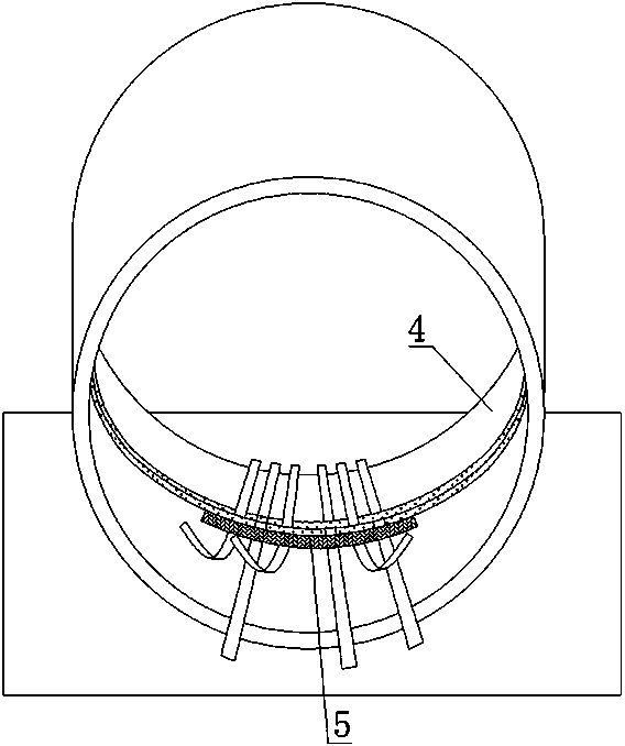 A method of bamboo weaving on inner circle