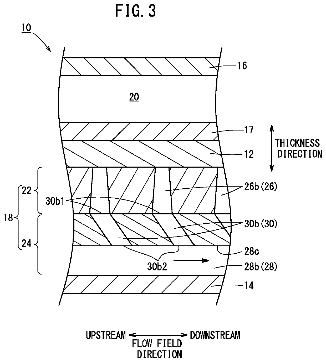 Support member for an electrochemical cell and electrochemical hydrogen compressor