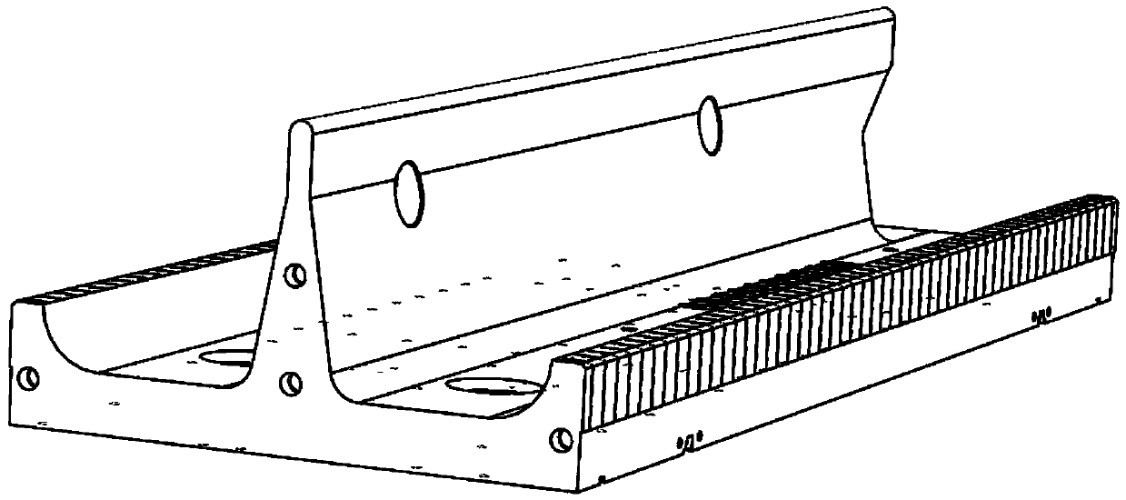 Machining method for modulation line of radio frequency quadrupole single-vane pole head