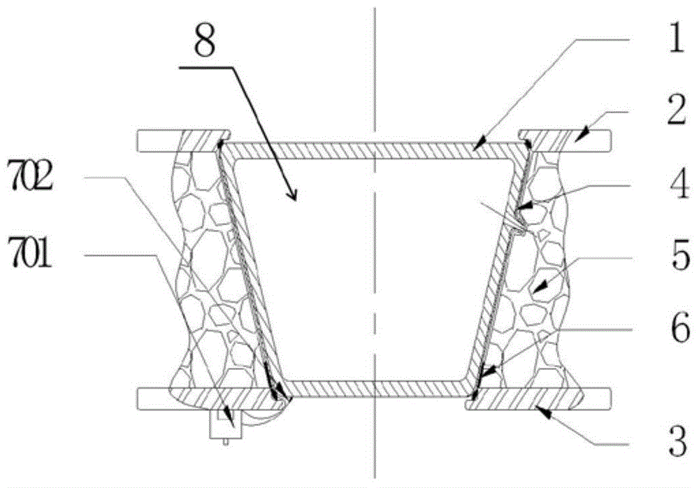 Vacuum glass high and low temperature observation window device with temperature control compensation