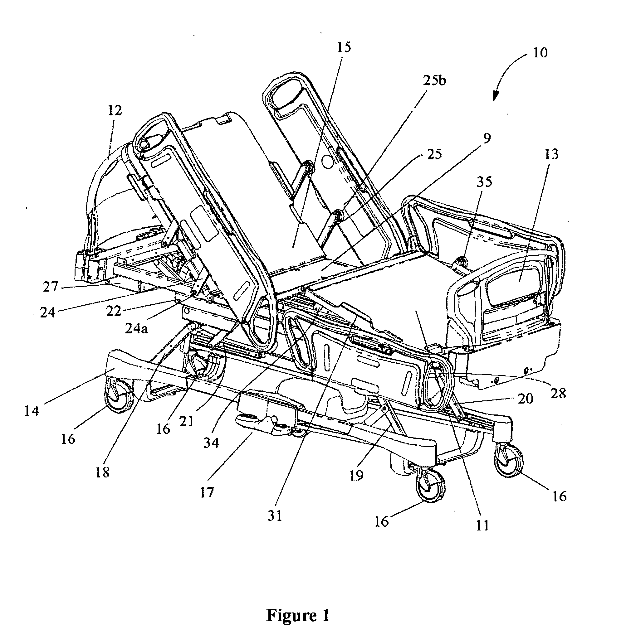 Diagnostic and control system for a patient support