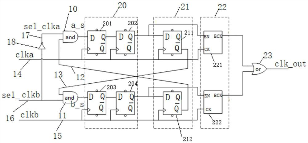 Clock dynamic switching circuit