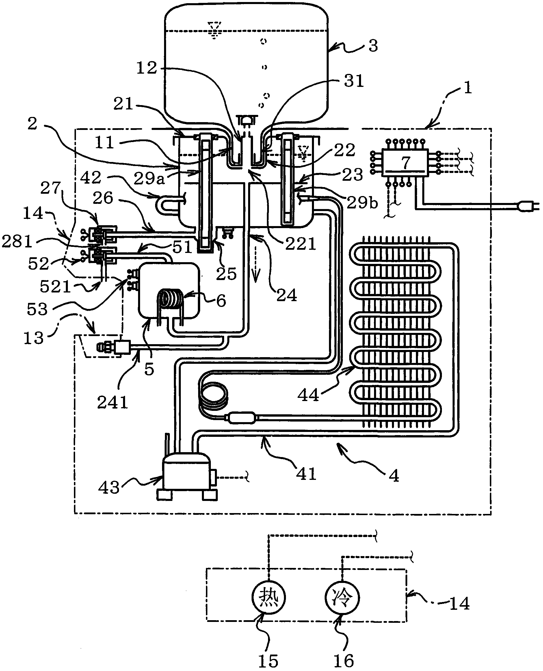 Drinking water supply device