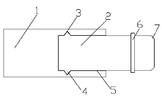 Buffer detachable punching head