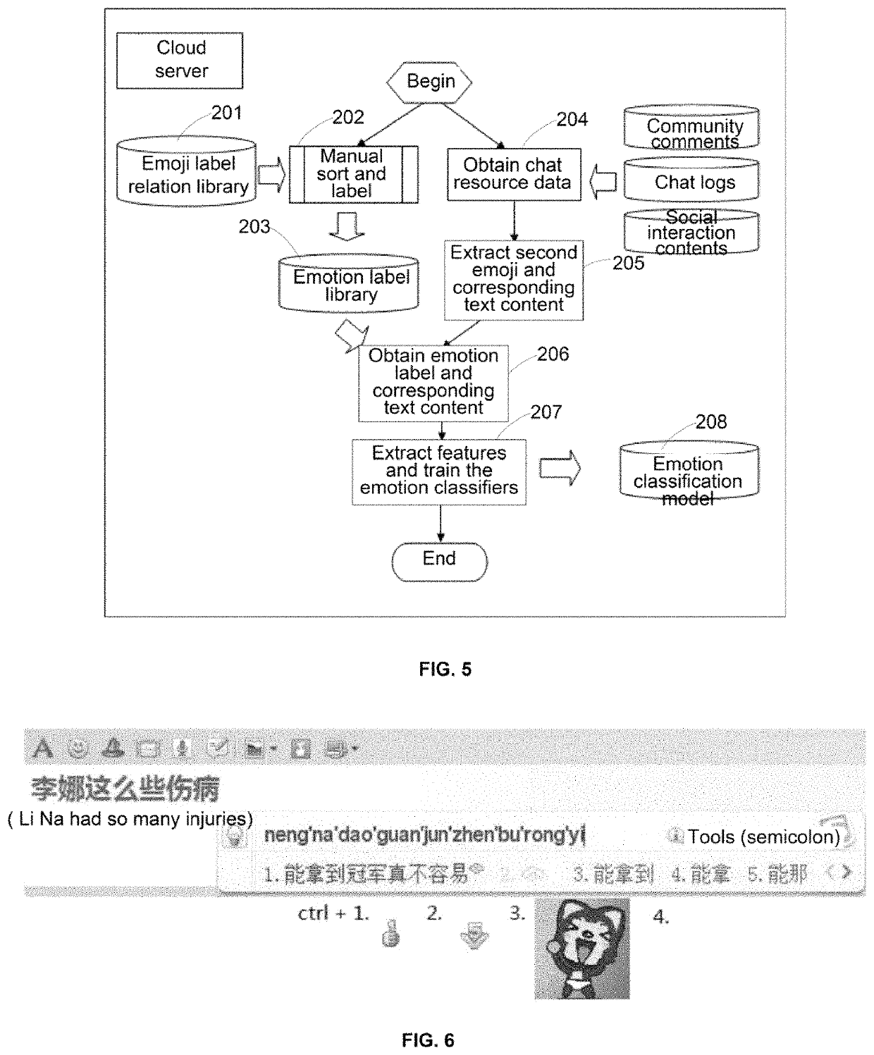 Semantic understanding based emoji input method and device