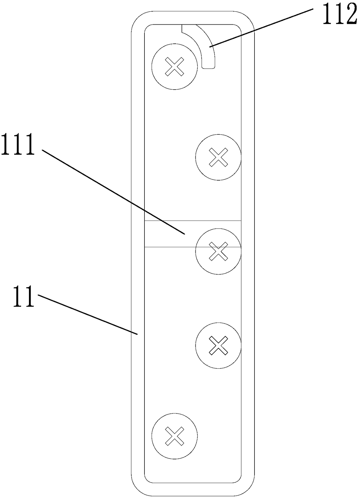 Aluminum alloy translation sealing sliding door and window hardware structure