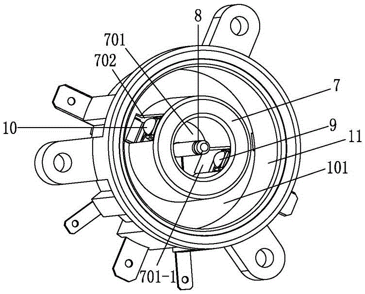 Five-pole waterproof electrical connector