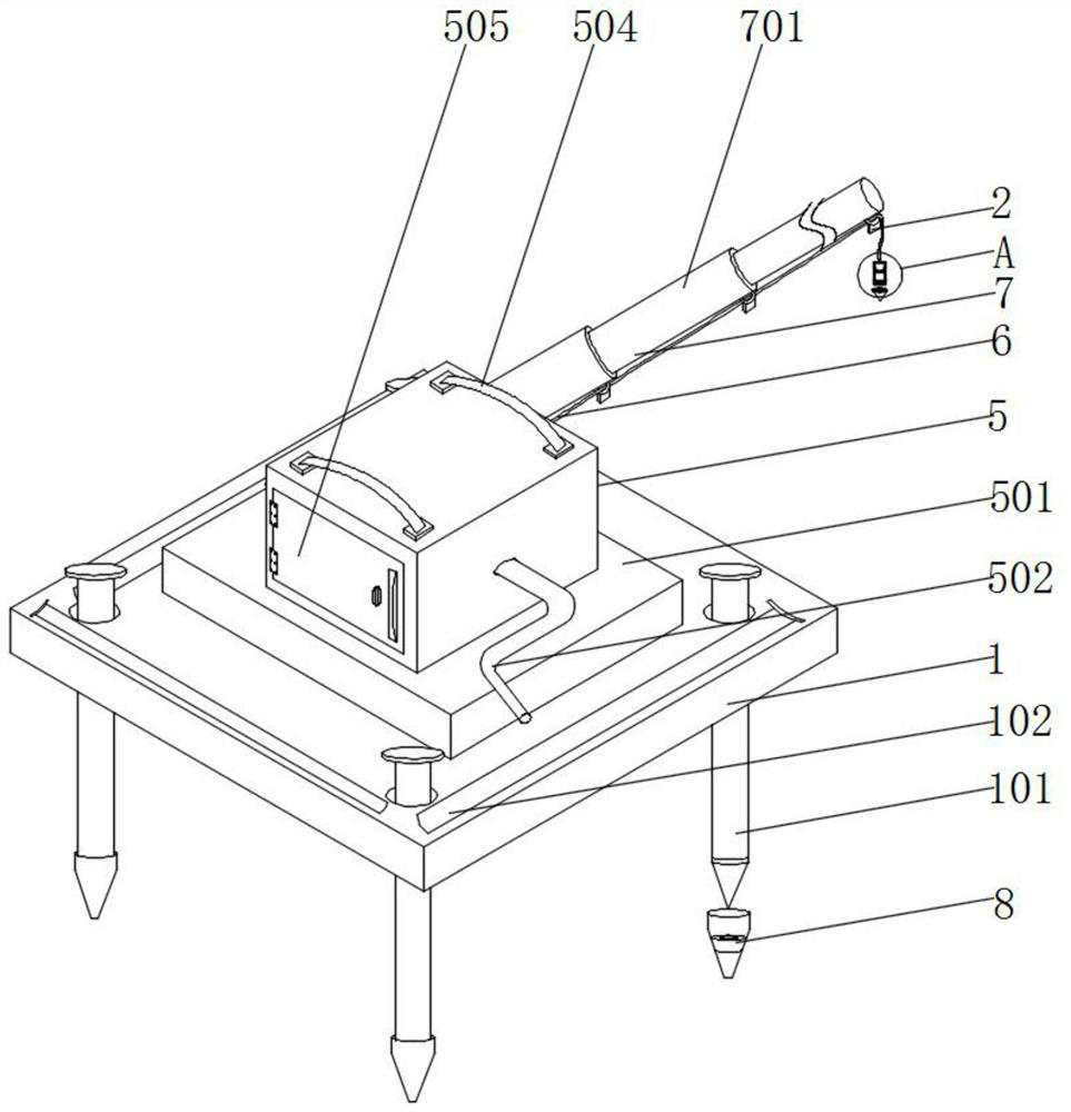 Water quality sample collecting device for microorganism water quality detection