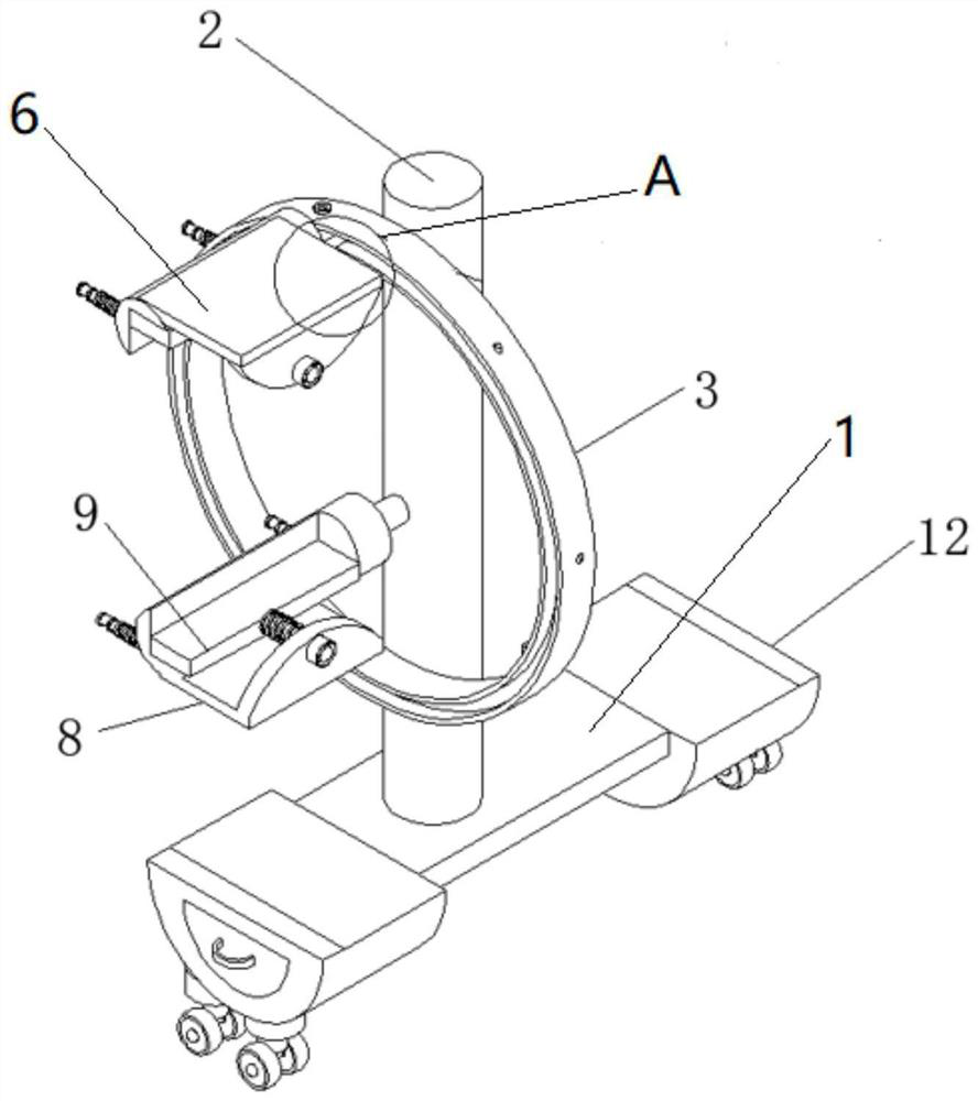 Single-rod easel for oil paintings