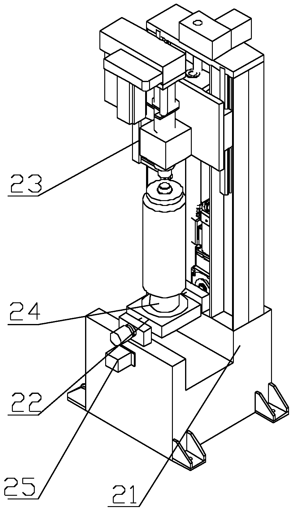 Automatic processing production line of cylinder barrel