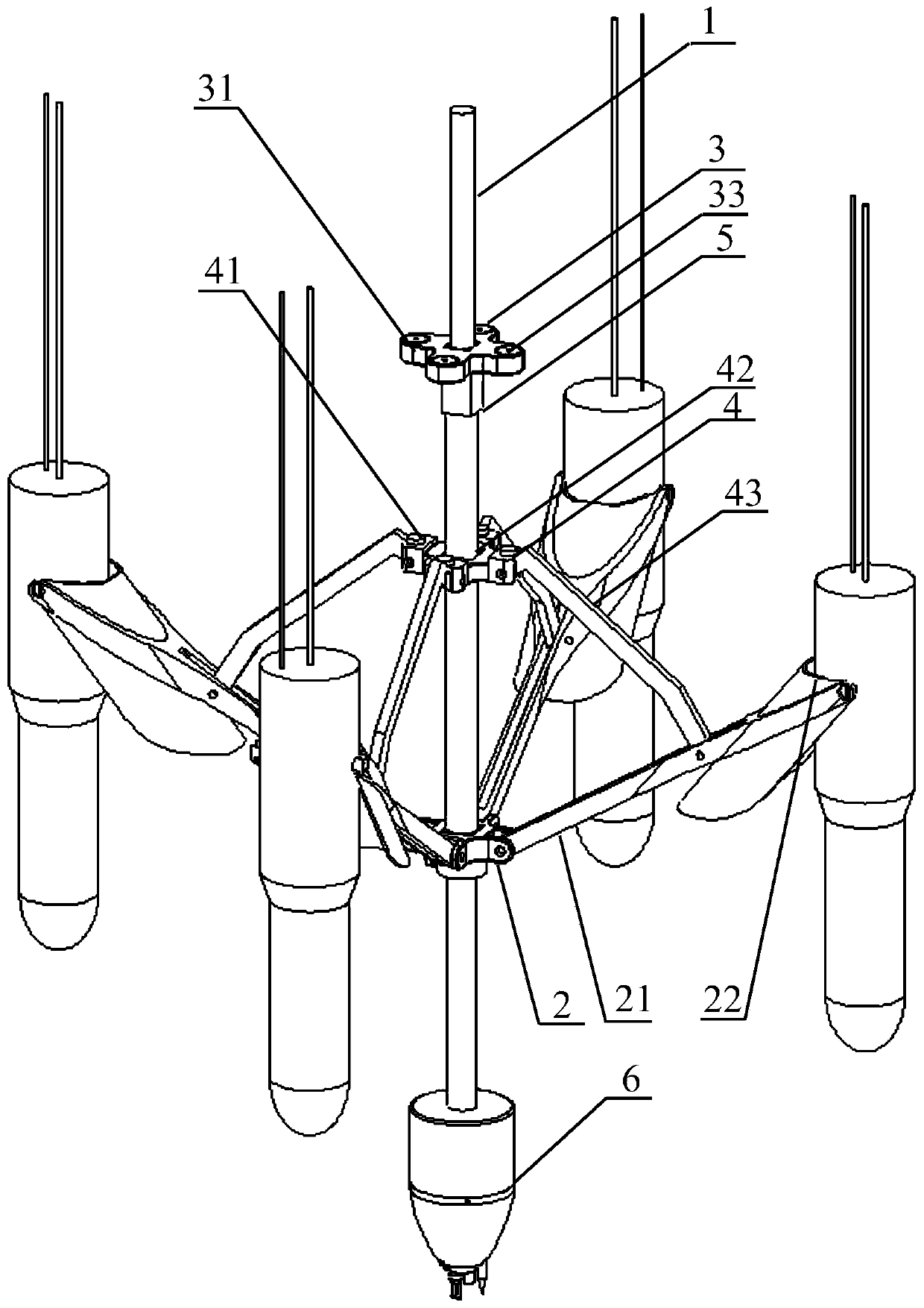 A deep-sea mount release mechanism