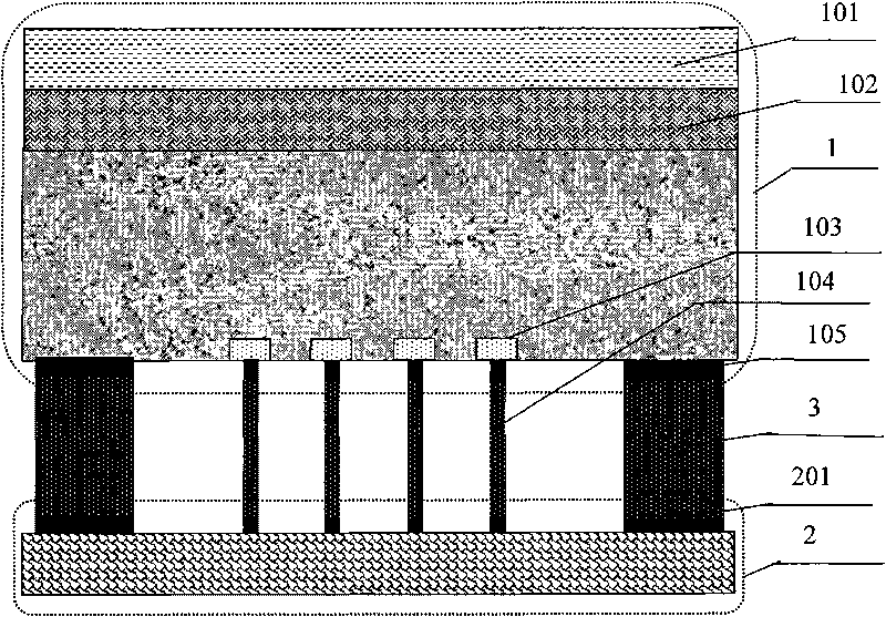 Method for prolonging life span of mixing and interconnecting indium welding spot of infrared focal plane array device