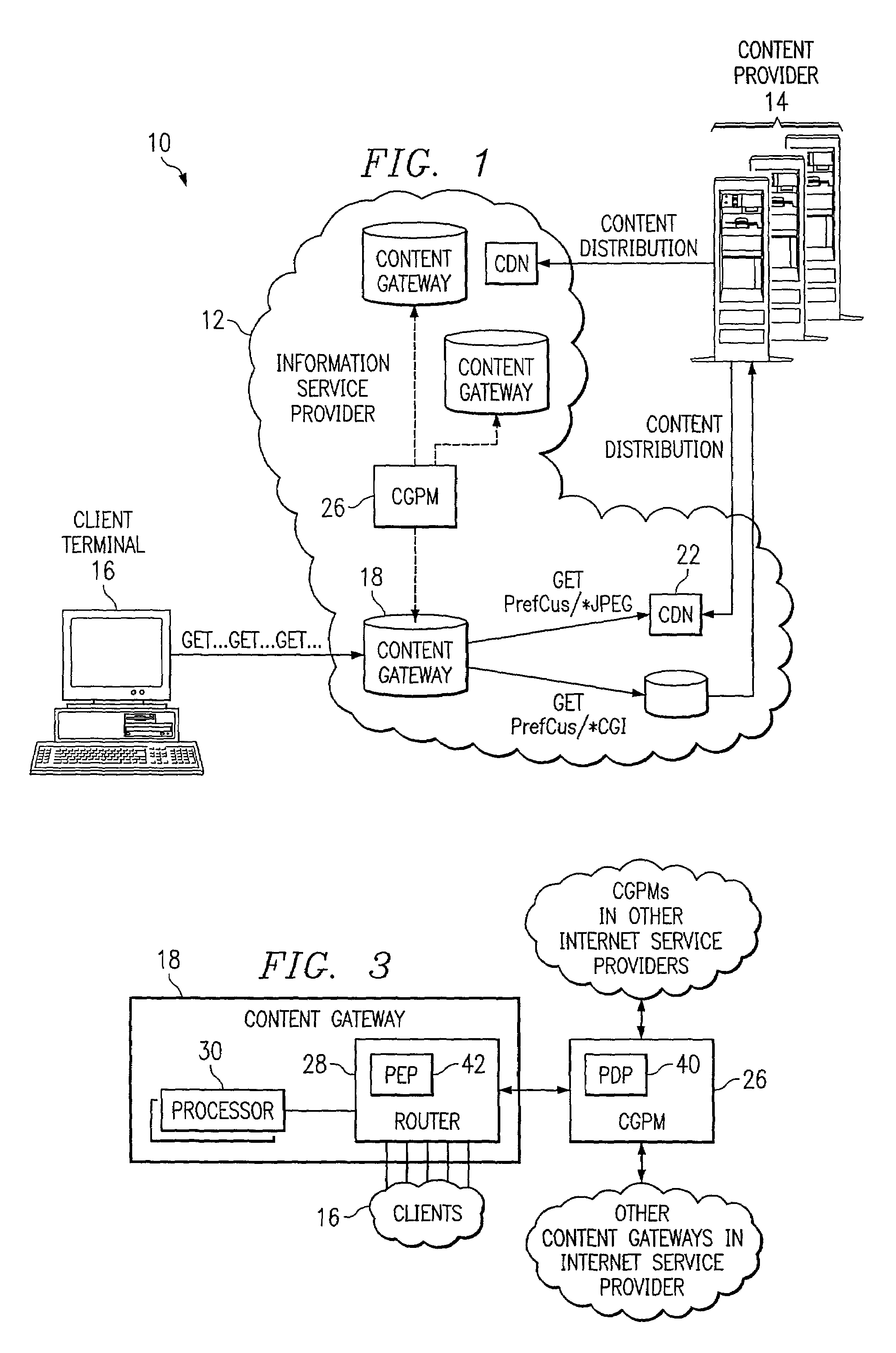 System and method for processing a request for information in a network