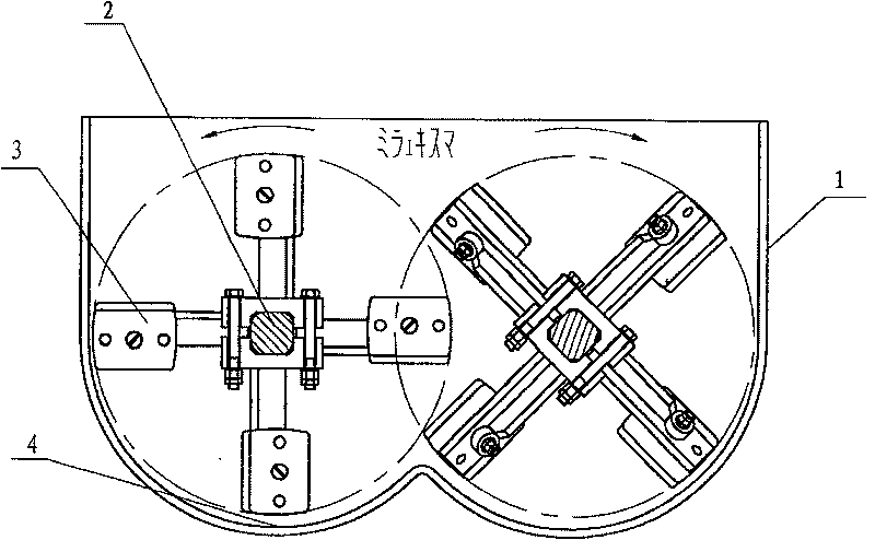 Anti-wedging type high speed mixer drum