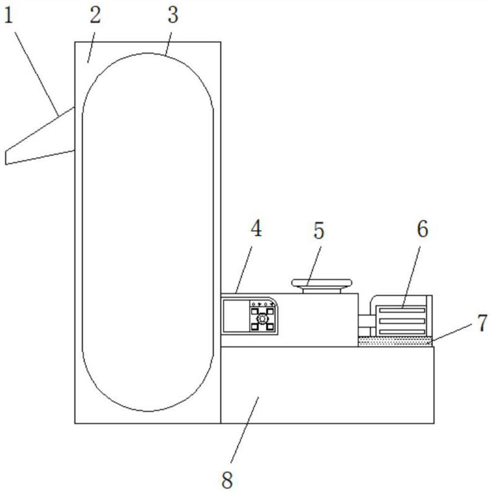 Continuous vertical transportation device for construction waste