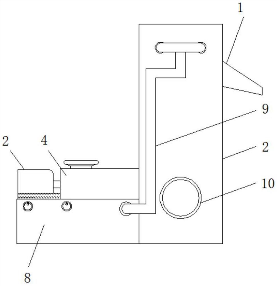 Continuous vertical transportation device for construction waste