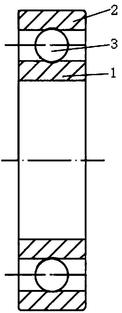 Structural design method of rolling ball bearing