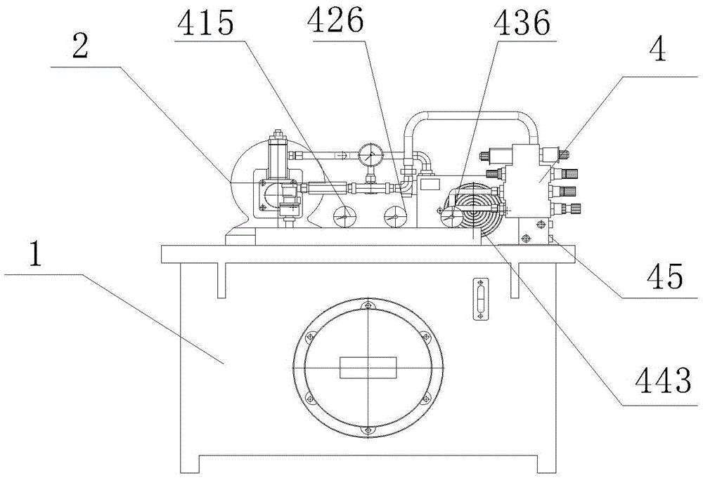 Hydraulic system for combined machine tool