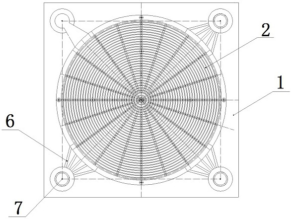 Plate core embedded type stainless steel combined filter plate and corresponding compartment type filter mechanism