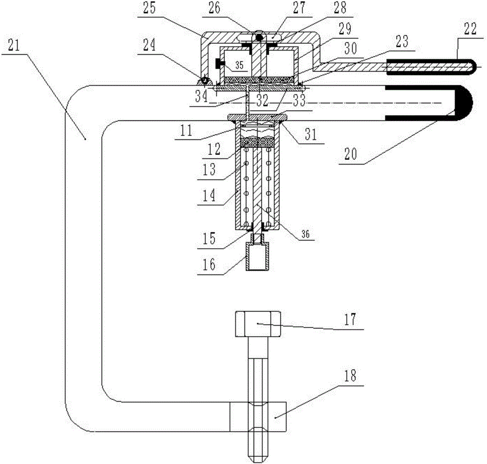 Automobile engine air valve clamp