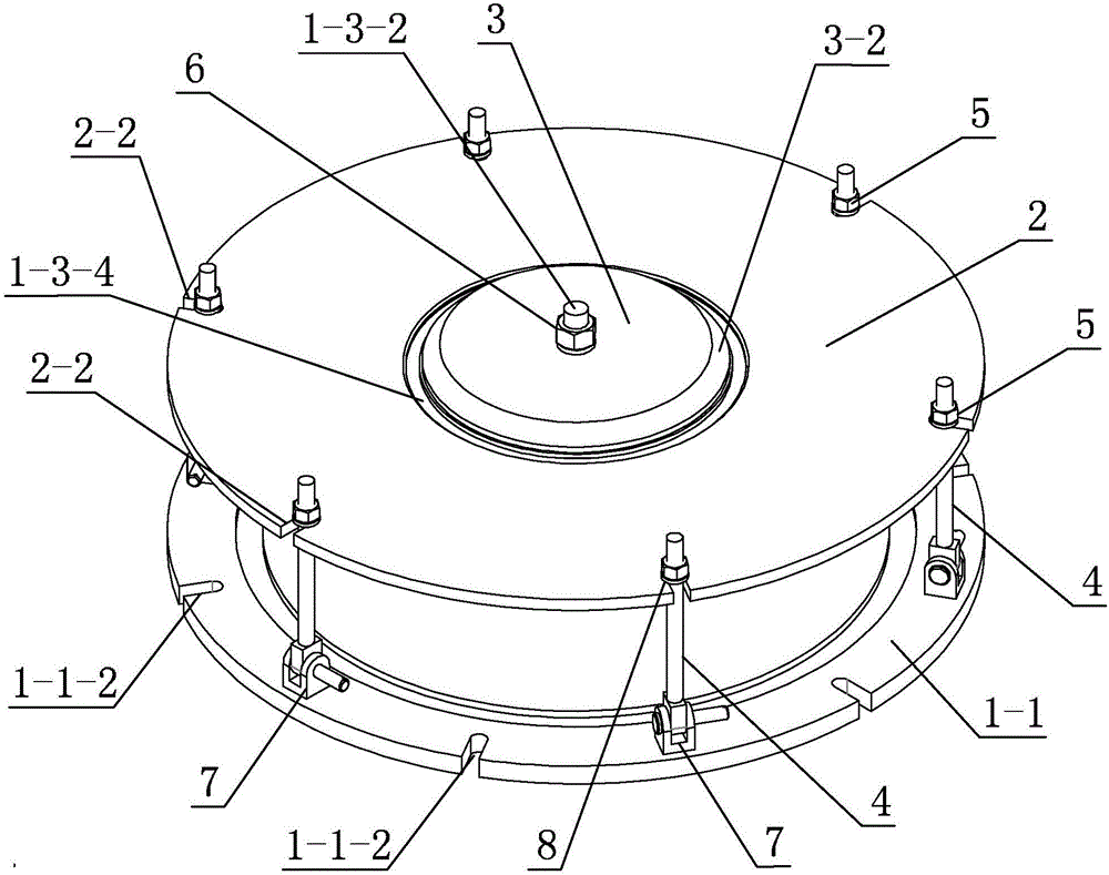 A thin-walled aluminum alloy head flange ring seam laser welding fixture